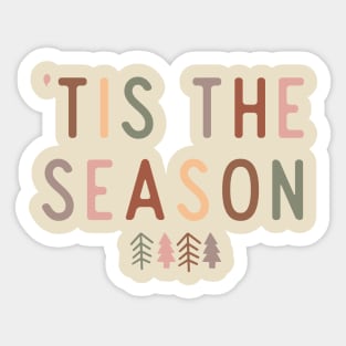 Boho Christmas - 'Tis The Season Sticker